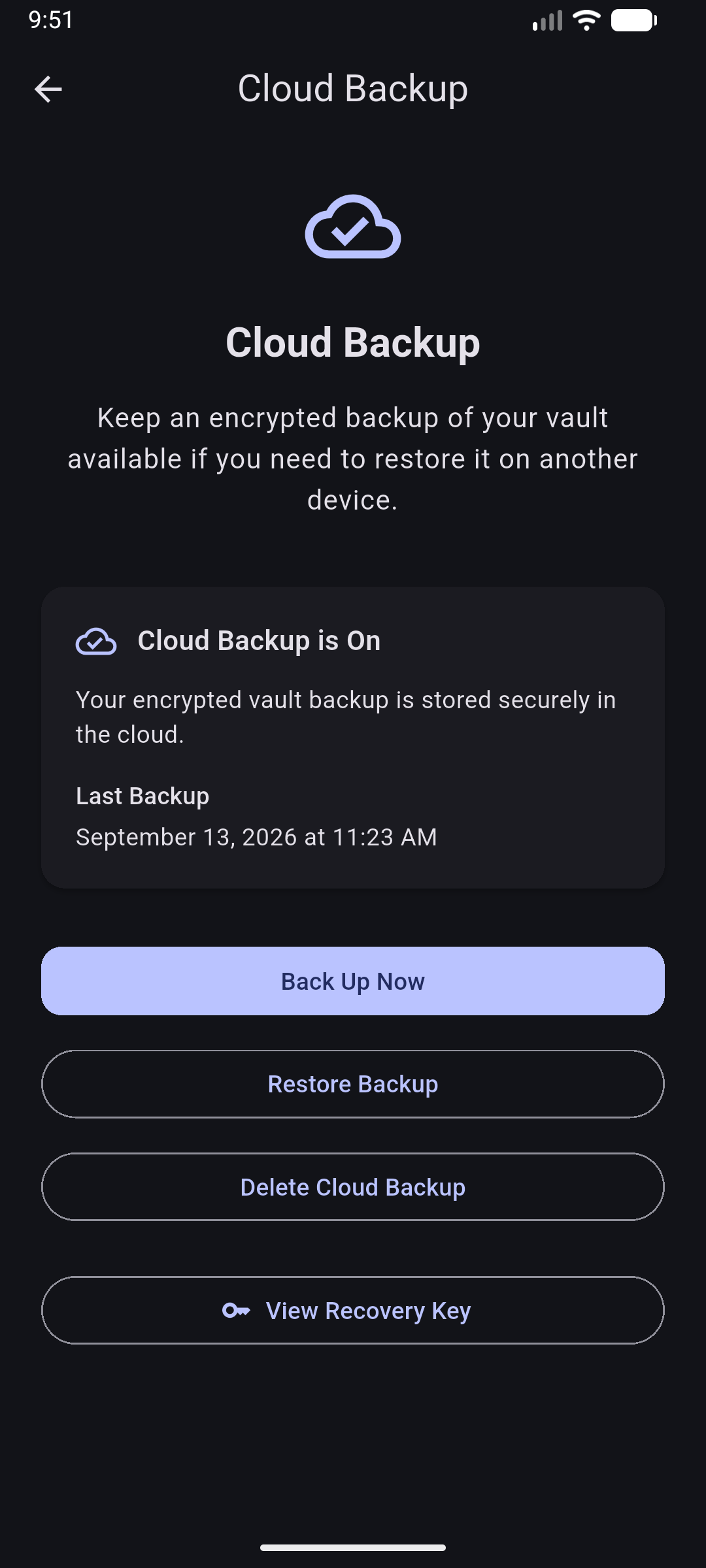 Mariner View Central Cloud Backup